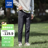 唐狮 TONLION2024男小细节牛仔长裤TB 黑色 29