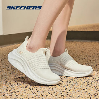 SKECHERS 斯凯奇 女士一脚蹬休闲高水台运动鞋117514 乳白色/OFWT 38