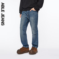 ABLE JEANS 【直筒滑板裤】24秋季男士宽松弹力牛仔裤801651 工装蓝 36/36