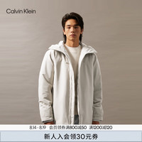 Calvin Klein Jeans【防风防泼水】24秋季新款男士ck山系户外连帽棉服J326431