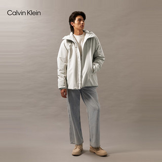 Calvin Klein Jeans【防风防泼水】24秋季男士ck山系户外连帽棉服J326431 PD7-卡其米 S