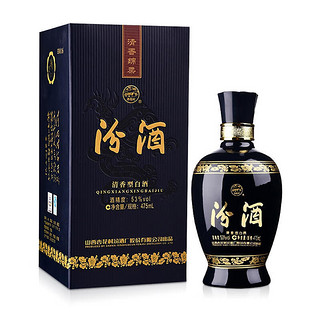 汾酒 蓝汾山西白酒高度杏花村酒 53度475ml 清香型白酒 商务礼盒装 53度 475mL 1盒