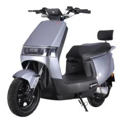 飞野2024新款电动车摩托车72v男女踏板60v长跑王电摩电瓶车银灰色72v