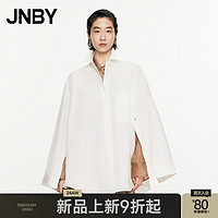 JNBY24秋衬衫女宽松纯色H型5O8211310 100/本白 XS