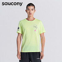 saucony 索康尼 速干T恤生活男女运动圆领运动跑步短袖