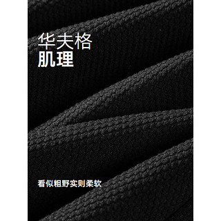 GXG男装 肌理感分割设计简约柔软加绒圆领卫衣 2024年秋季 黑色 170/M