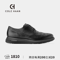 colehaan/歌涵 男士皮鞋 24秋季布洛克雕花商务正装鞋C39597 黑色 41.5