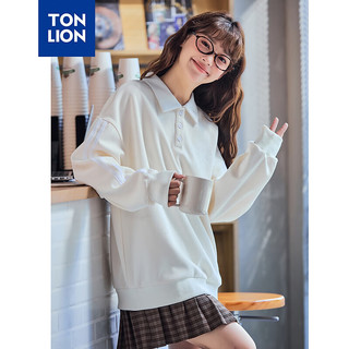 唐狮 TONLION女长袖polo2024早秋女翻领长袖poloTB 卡其 M