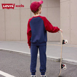 Levi's 卫衣长裤2件套  94%纯棉 大童