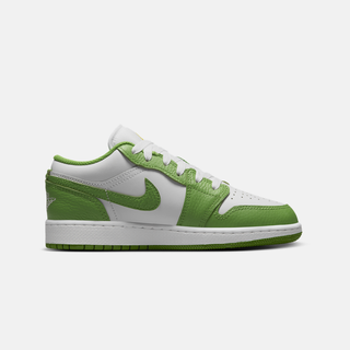 NIKEJordan耐克乔丹男童AJ1板鞋大童运动童鞋夏季低帮HF4779 100白/叶绿/闪电蓝 39码