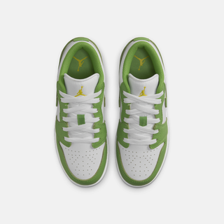 NIKEJordan耐克乔丹男童AJ1板鞋大童运动童鞋夏季低帮HF4779 100白/叶绿/闪电蓝 39码