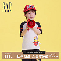 Gap【小黄人联名】男幼童2024夏季纯棉短袖T恤儿童装562512 白色 140cm(10-11岁) 亚洲尺码