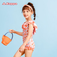 kappa儿童泳衣女童女孩宝宝中大小童速干2024专业训练游泳装