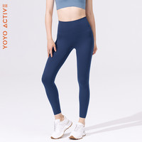 YOYO ACTIVE 裸感3.5系列 双6尼龙莱卡瑜伽裤九分健身跑步速干高腰