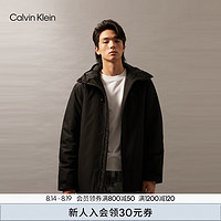 Calvin Klein Jeans【防风防泼水】24秋季男士ck山系户外连帽棉服J326431 BEH-太空黑 M