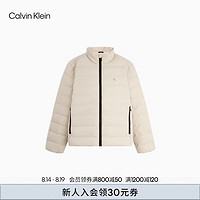 Calvin Klein Jeans【防泼水】24秋季男士ck鸭绒绗缝立领羽绒服J326961 PD7-卡其米 L