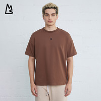 MAGNLENS 新品男士短袖T恤圆领宽松落肩休闲百搭男装上衣