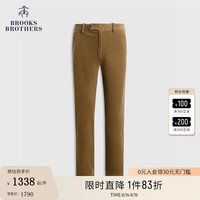 布克兄弟(BrooksBrothers)男士24早秋灯芯绒复古直筒休闲长裤 2001-深棕色 30/32
