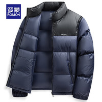 罗蒙男女同款面包羽绒服男2024冬季新款时尚休闲防寒保暖羽绒外套