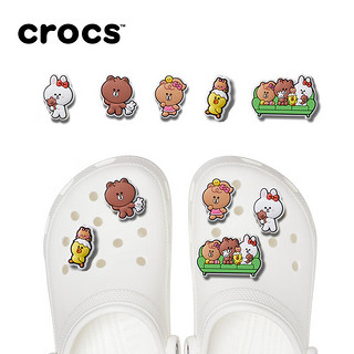 卡骆驰crocs经典洞洞鞋休闲鞋小白鞋 Line friends 套装 37/38(230mm)