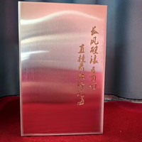 滴源长方形不锈钢存钱罐大容量居家理财经典诗句刻字高颜值储蓄罐 长风破浪会有时直挂云帆济沧海 12*12*18厘米只存不取