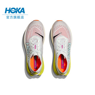 HOKA ONE ONE 马赫 X2 女子夏季竞训公路跑鞋 霜白色/湖绿色 37