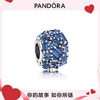 PANDORA 潘多拉 字母组合Moments系列 797746NSBL 圆形925银串饰