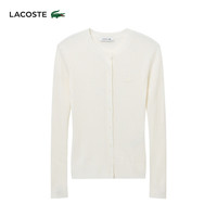法国拉科斯特 LACOSTE女装24秋季时尚百搭纯色圆领羊毛毛衣|AF2560 70V/米白色 42 /175