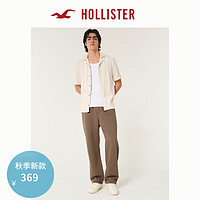 HOLLISTER24秋冬抓绒抽绳宽松运动卫裤长裤 男 KI334-4092 棕色 M (180/80A)