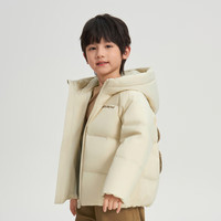 波司登2024冬季男女儿童短款时尚百搭保暖童趣羽绒服外套T40143130 啵啵杏7A03 140/64