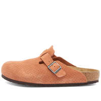 BIRKENSTOCK 勃肯 Boston 焦橙色浮雕圆点拖鞋