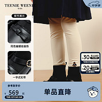 Teenie Weenie Kids小熊童装24款女童一字扣式经典袜靴款皮鞋鞋子 黑色 180mm