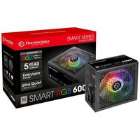 Tt电源Smart RGB 600W台式机箱电脑电源直出白牌五年换新全新特价