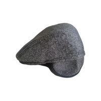 盛锡福 帽子春秋冬季男羊毛护耳内里加厚中老年前进帽鸭舌帽保暖