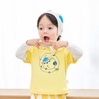 女童打底衫男童长袖t恤假两件婴儿童装春装宝宝衣服可爱