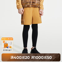 moodytiger男童裤子透气高弹24年秋季新品儿童运动裤柔软印花拼接假两件裤