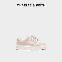 CHARLES & KEITH CHARLES&KEITH;夏季女鞋CK1-70900454彩色宝石系带休闲板鞋女