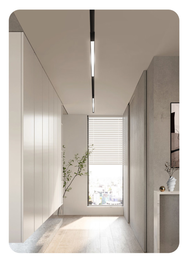 yeelight易来超薄明装磁吸轨道灯泛光灯卧室过道无主灯客厅照明 10w