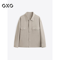GXG男装 商场同款 卡其工装夹克男士外套 24秋季新品G24X213046 卡其色 1