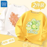 真维斯儿童卫衣秋季新款女童圆领上衣中大童女孩休闲童装舒适透气衣服