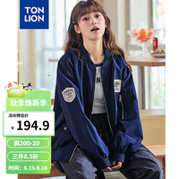 唐狮 TONLION2024春夏新款新款外套女棒球服外套TB 藏蓝