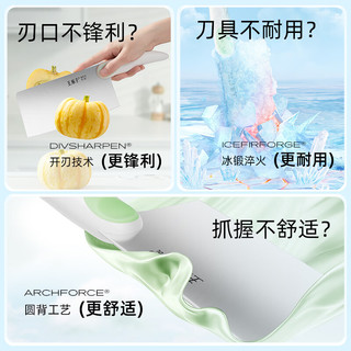 王麻子家用菜刀 不锈钢防锈切菜刀切肉刀 防滑手柄切片刀