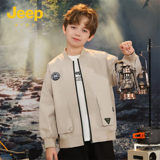 Jeep吉普童装儿童夹克外套2024秋季新款男童女童防水防风上衣