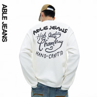ABLE JEANS 24冬季美式复古圆领卫衣男士887067 山矾【9月1日前】 M