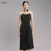 伊芙丽（eifini）【商场同款】伊芙丽连衣裙1F7291354 水墨黑 1