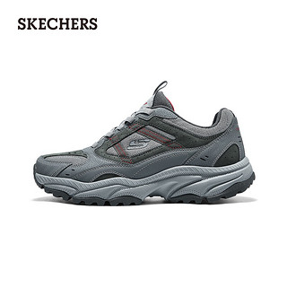 斯凯奇（Skechers）炫酷厚底户外鞋237740 炭灰色/红色/CCRD 41