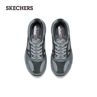 斯凯奇（Skechers）炫酷厚底户外鞋237740 炭灰色/红色/CCRD 41