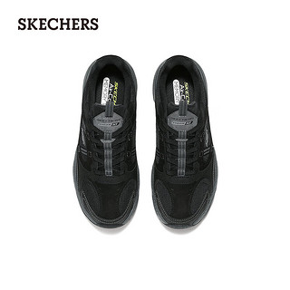 斯凯奇（Skechers）炫酷厚底户外鞋237740 黑色/炭灰色/BKCC 45.5