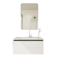 KOHLER 科勒 珀玥系列 极简浴室柜+明彩镜子 极地白 80cm