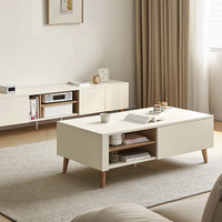 QuanU 全友 DW1226A 现代简约茶几 奶油慕思 120*60*44cm